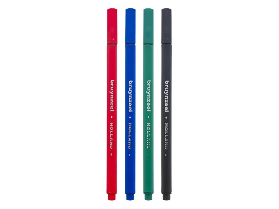 Bruynzeel Fineliners – Basic Colours 4stk