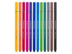 Bruynzeel Fineliners – Basic Colours 12stk