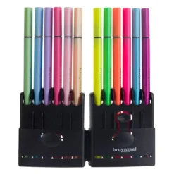 Bruynzeel Fineliner – Sett 12stk – Neon & Pastel