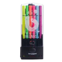 Bruynzeel Fineliner – Sett 12stk – Neon & Pastel