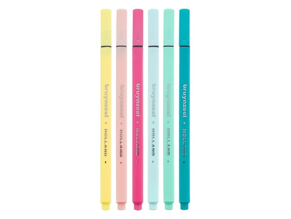 Bruynzeel Fineliners – Light Colours 6stk