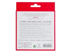 Bruynzeel Fineliners Mini – Basic Colours 12stk