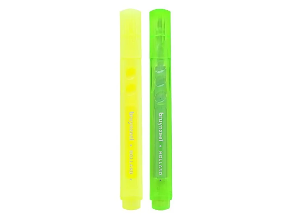 Bruynzeel Highlighter – 2 stk Neon (gul, grønn)