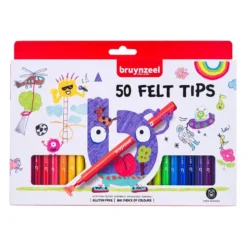 Bruynzeel KIDS – Felt Tips-tusjer Sett – 50stk