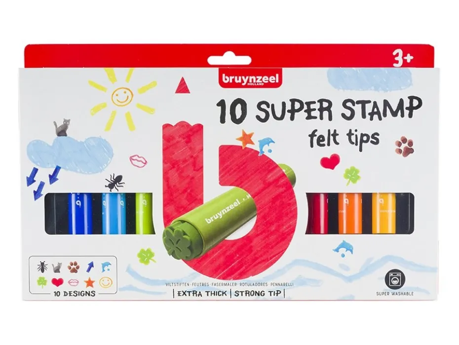 Bruynzeel KIDS – Super Stamp Marker 10stk
