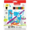 Bruynzeel KIDS – Triple Fargeblyanter 12stk