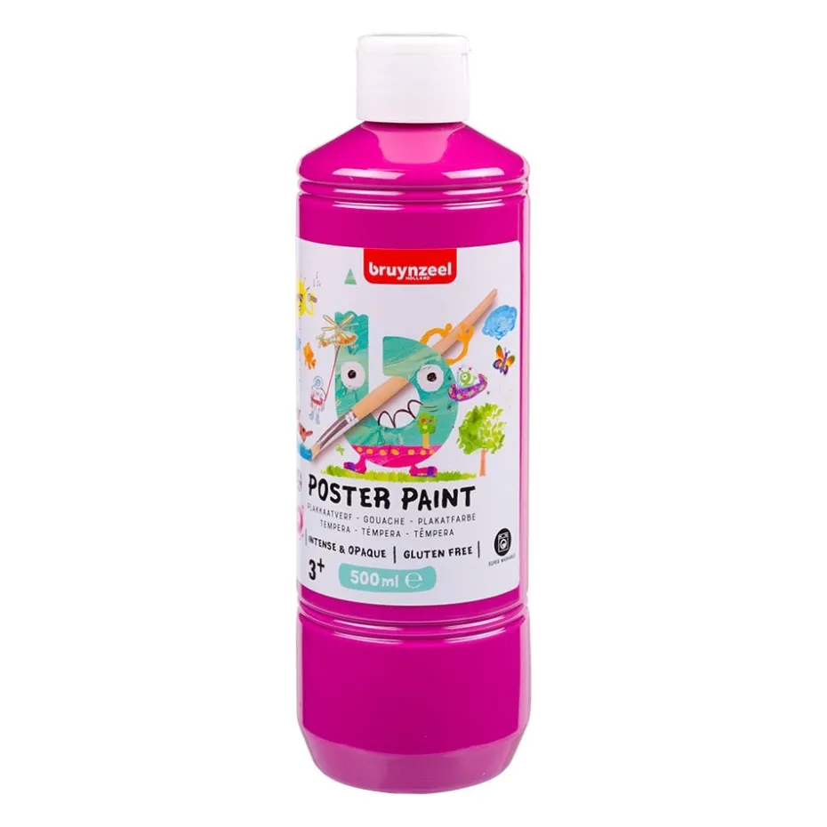 Bruynzeel Poster Paint Plakatmaling 500ml – 362 Dyp rosa