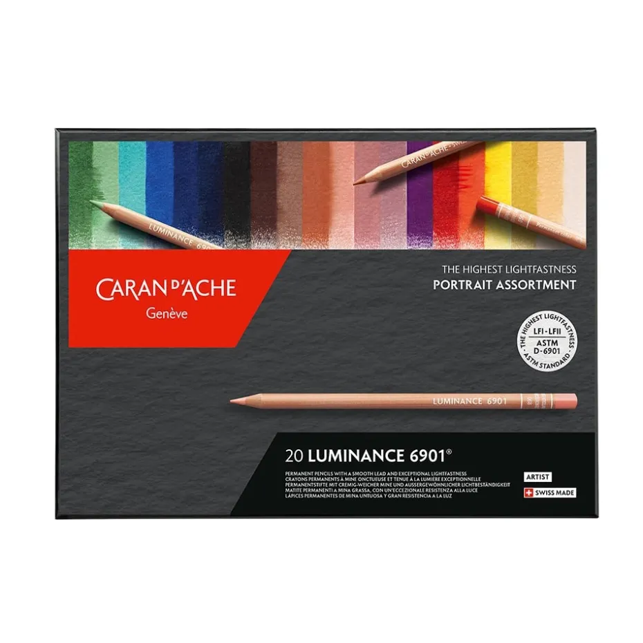 Caran d’Ache Luminance Blyant Sett – Portrait 20stk