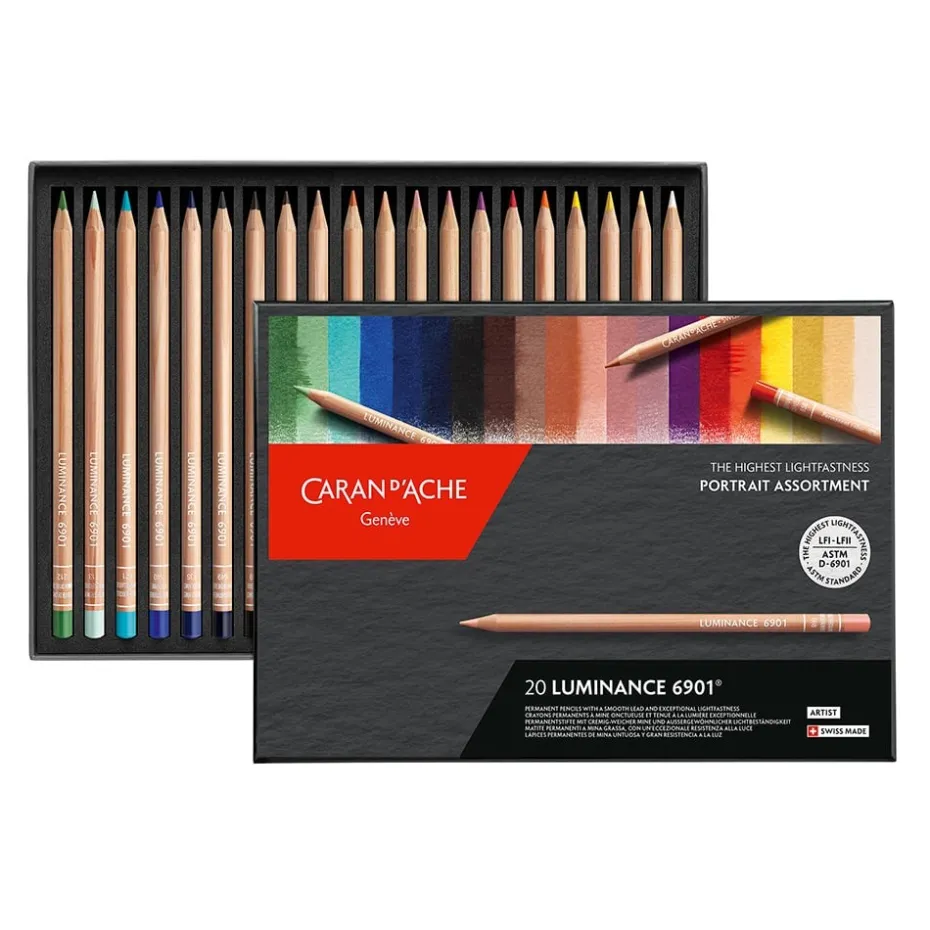Caran d’Ache Luminance Blyant Sett – Portrait 20stk