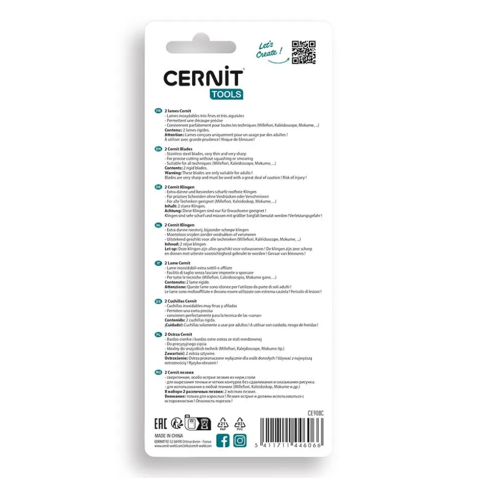 Cernit Blades Rigid – Sett 2stk – Stivt blad