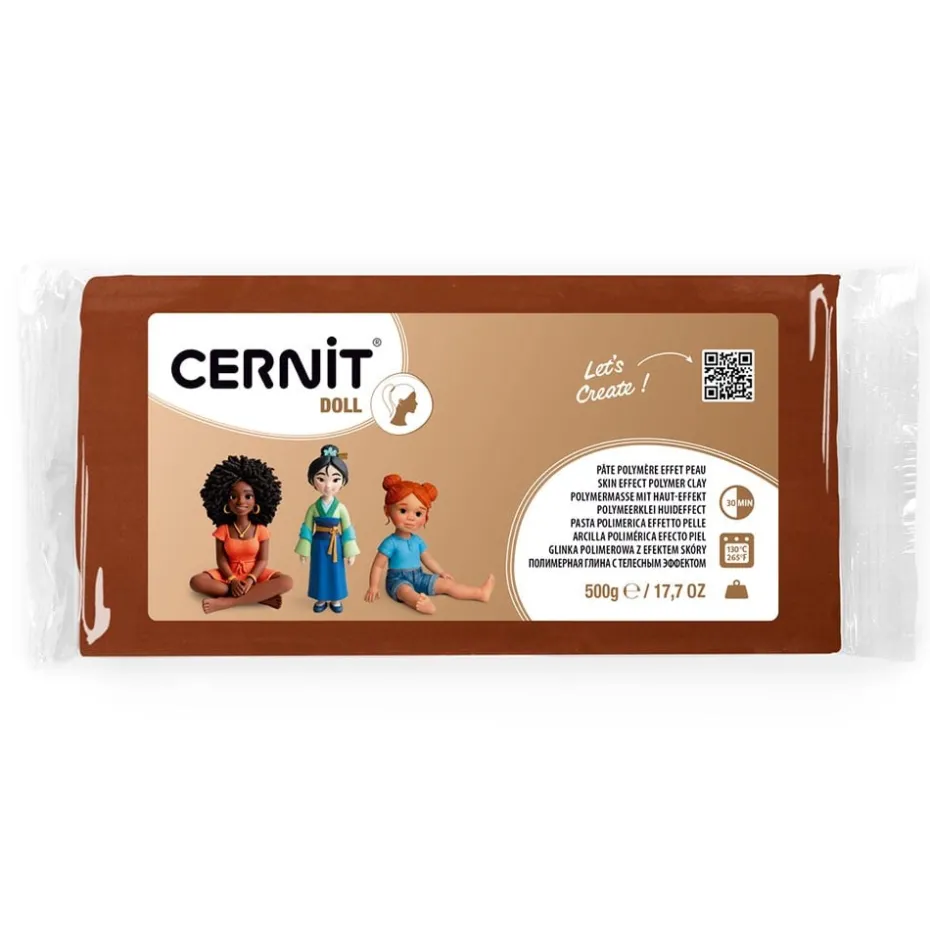 Cernit Polymerleire Doll 500g – 807 Karamell