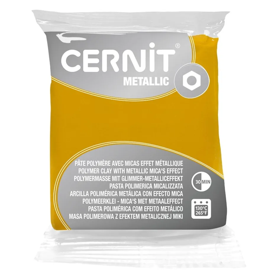 Cernit Polymerleire Metallic 56g – 700 Yellow