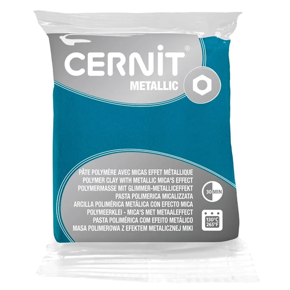 Cernit Polymerleire Metallic 56g – 676 Turquoise