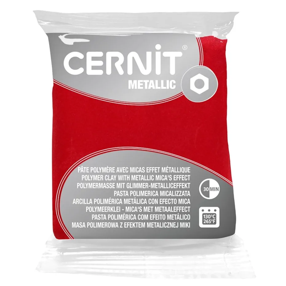 Cernit Polymerleire Metallic 56g – 400 Red