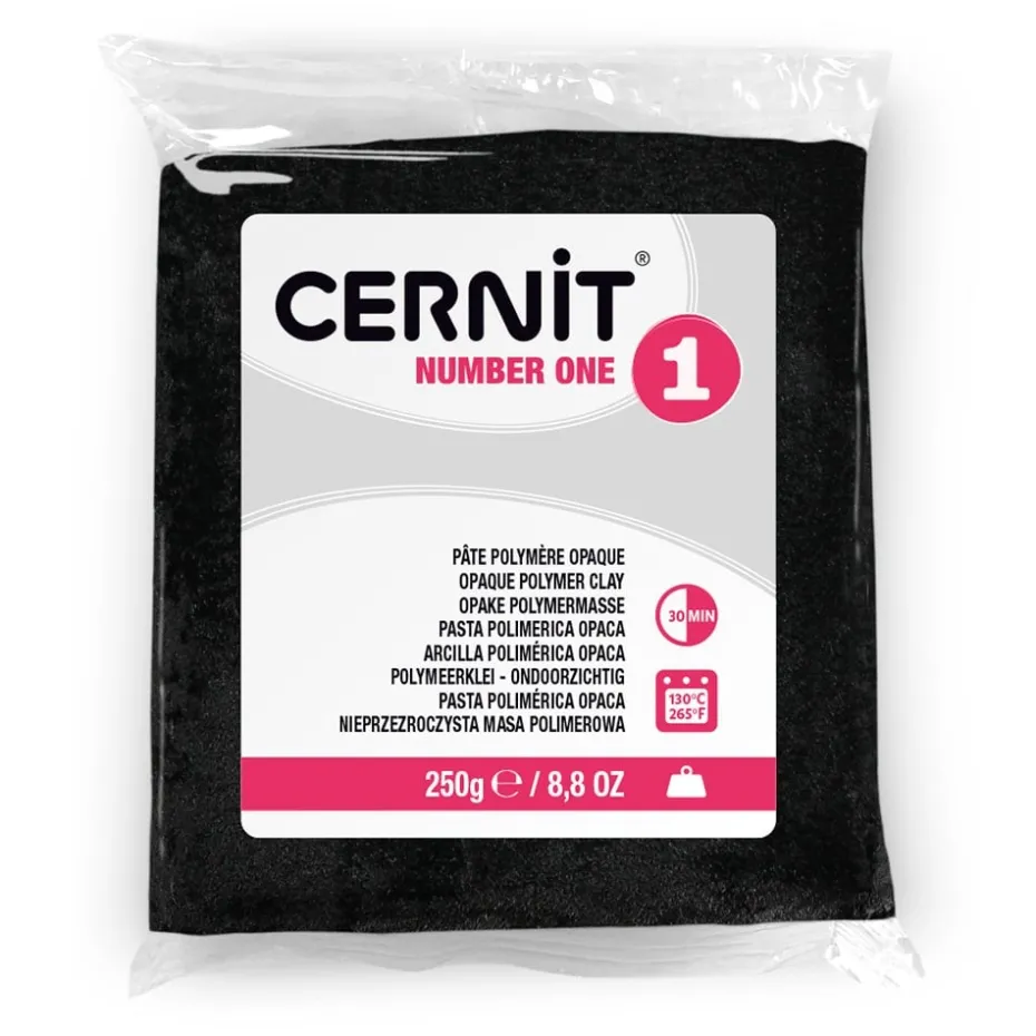 Cernit Polymerleire Number One 250g – 100 Sort