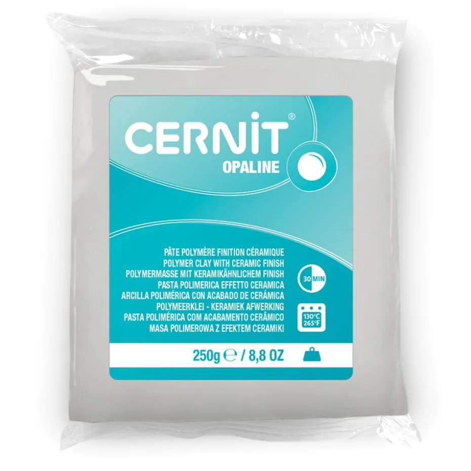 Cernit Polymerleire Opaline 250g – 010 Hvit