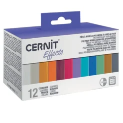 Cernit Polymerleire – Sett med 12x25g – Effects