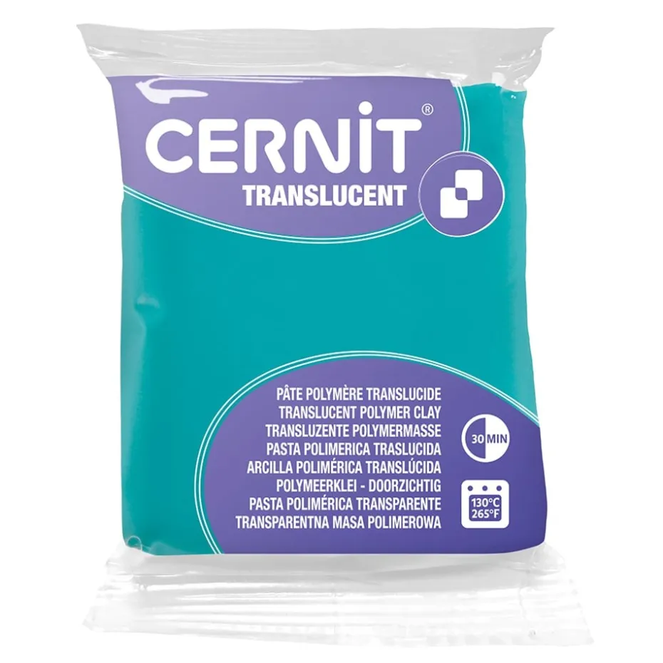 Cernit Polymerleire Translucent 56g – 620 Smaragdgrønn