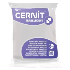 Cernit Polymerleire Translucent 56g – 010 Hvit glitter