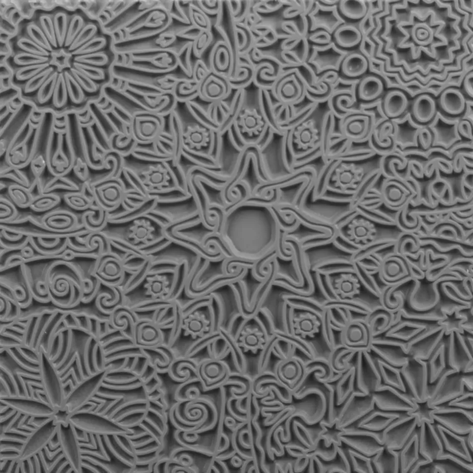 Cernit Texture Plate – Strukturplate 9x9cm – Mandala