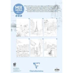 Clairefontaine Odelia Fargeleggingsbok A4 – Cities