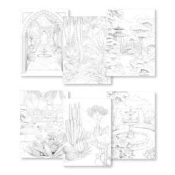 Clairefontaine Odelia Fargeleggingsbok A4 – Gardens