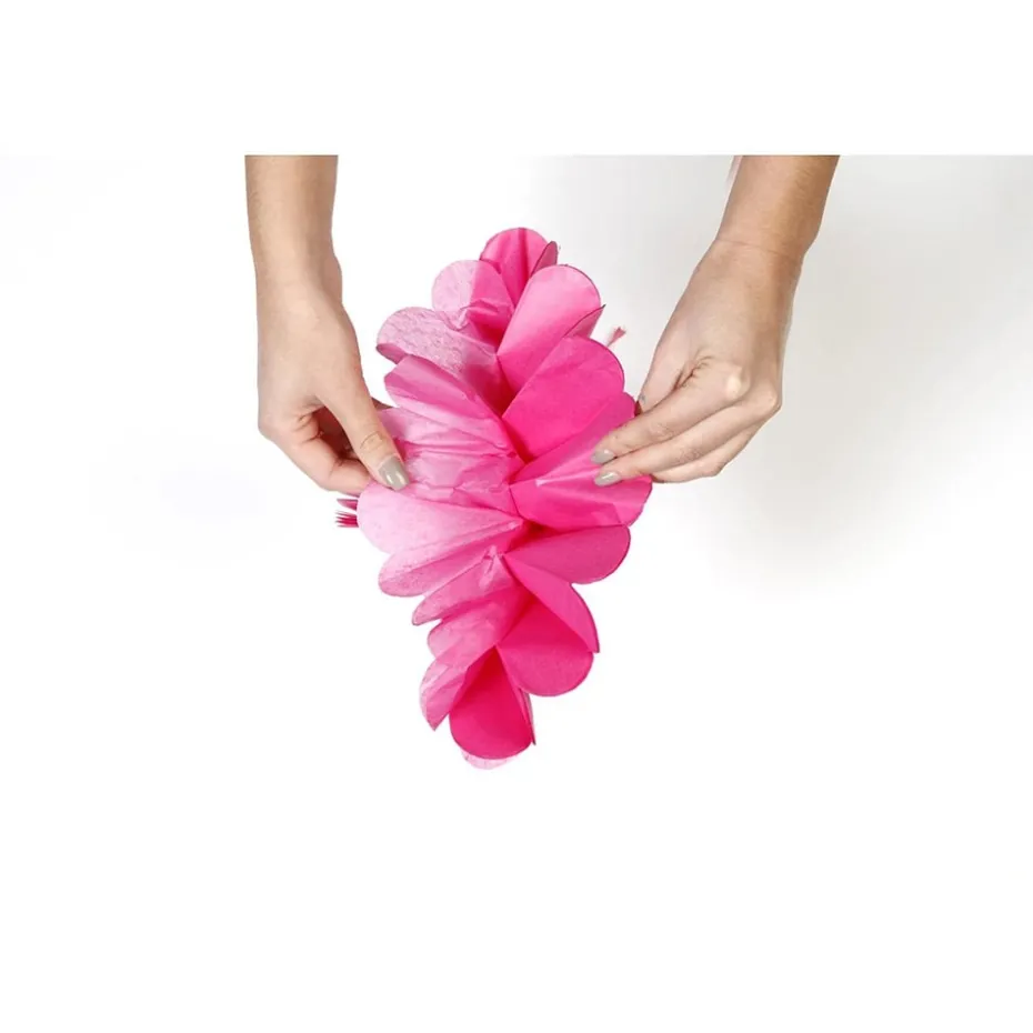 Clairefontaine Silkepapir Pomponger 3stk – Cyclamen