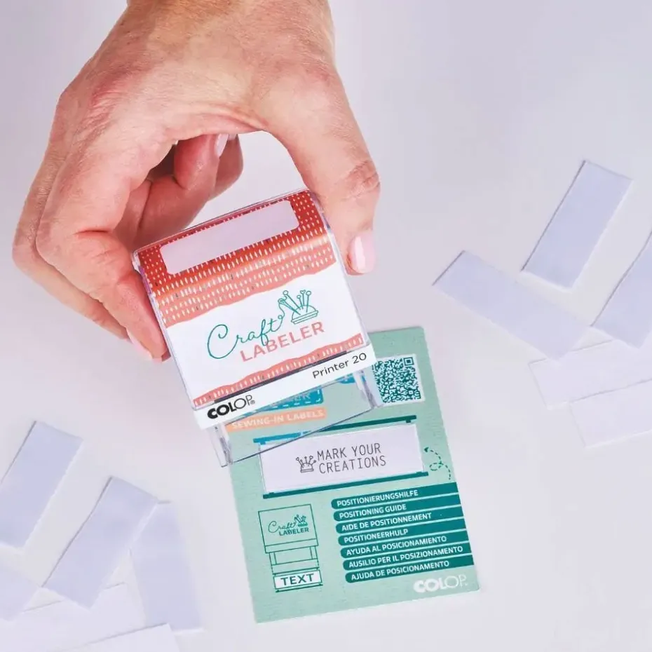 COLOP Craft Labeler Etiketter – Bomull 40stk – Hvit