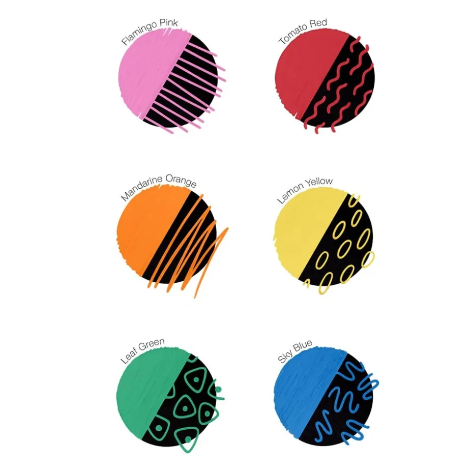 Copic Acrea Paint Marker – 0,8mm – Sett 6stk – Vivid