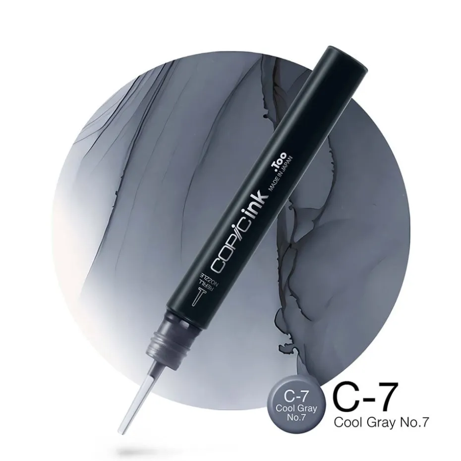 Copic Ink 12ml – C7 Cool Gray No.7