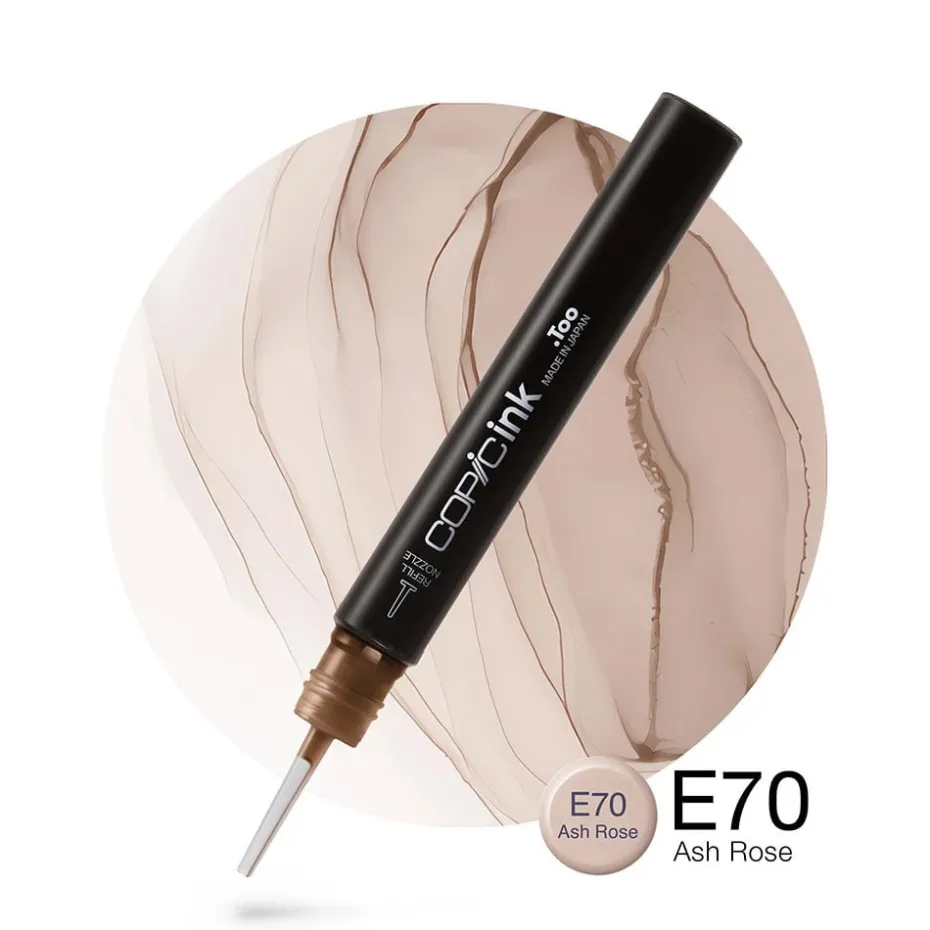 Copic Ink 12ml – E70 Ash Rose
