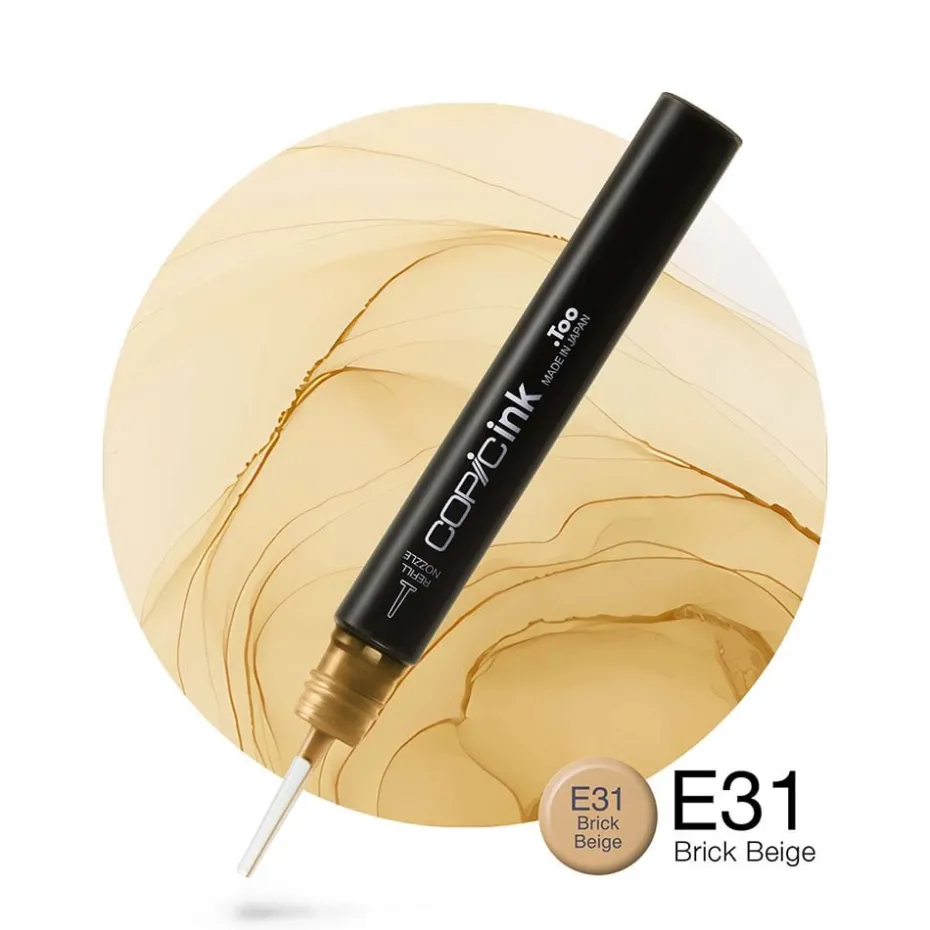 Copic Ink 12ml – E31 Brick Beige