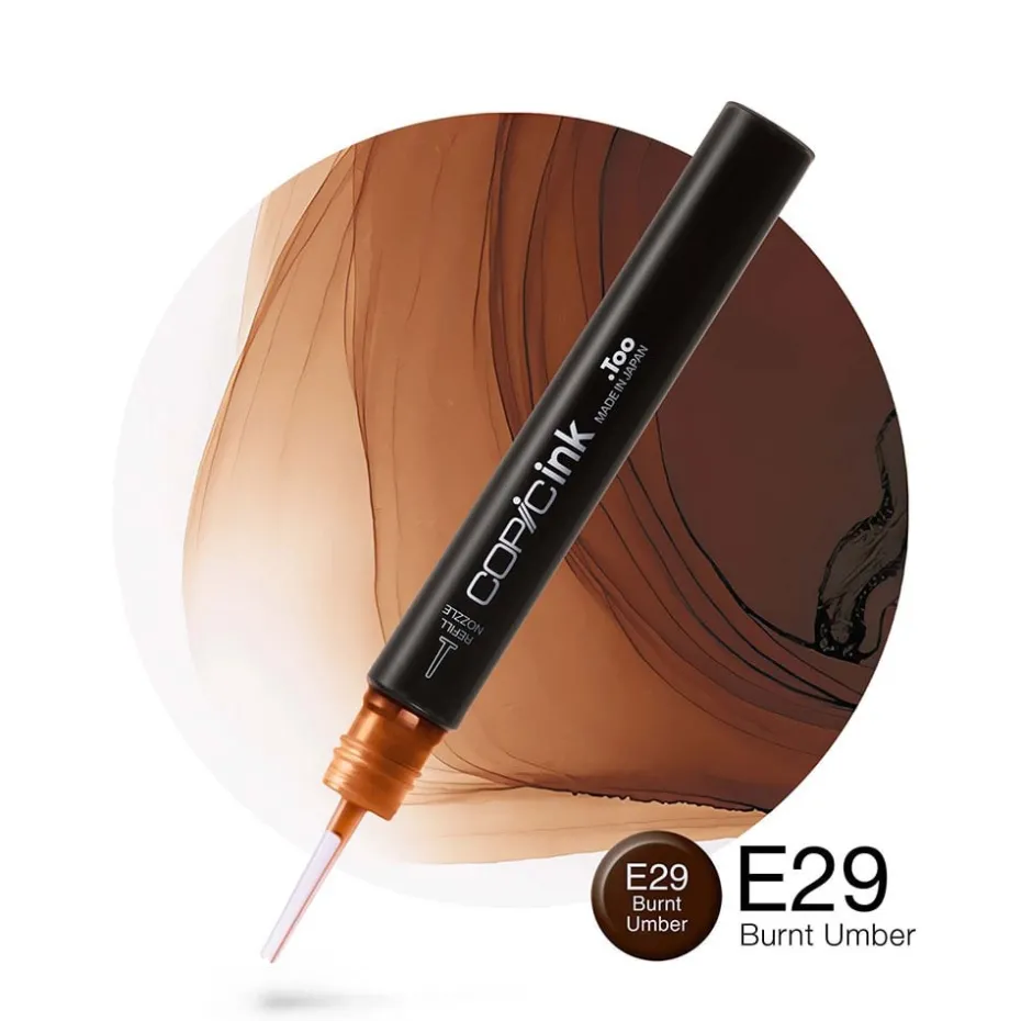 Copic Ink 12ml – E29 Burnt Umber