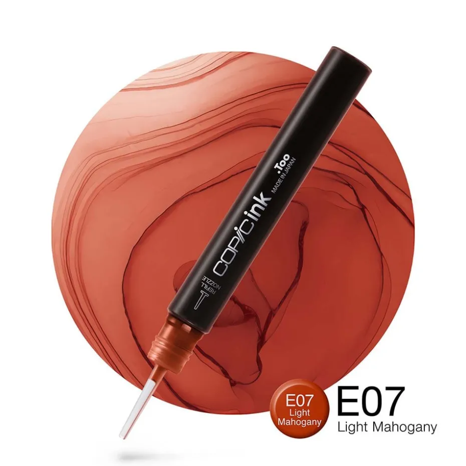 Copic Ink 12ml – E07 Light Mahogany