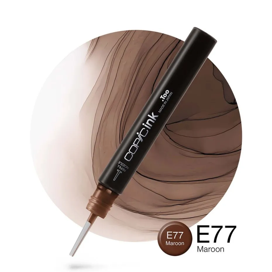 Copic Ink 12ml – E77 Maroon