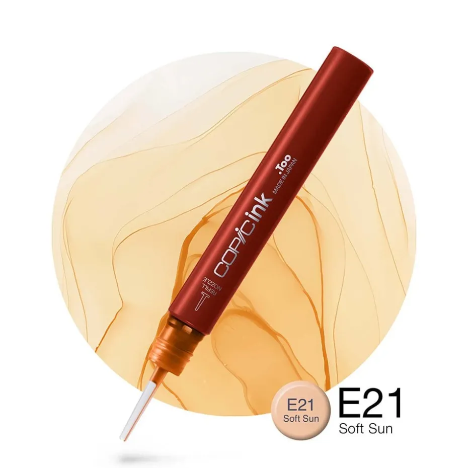 Copic Ink 12ml – E21 Soft Sun