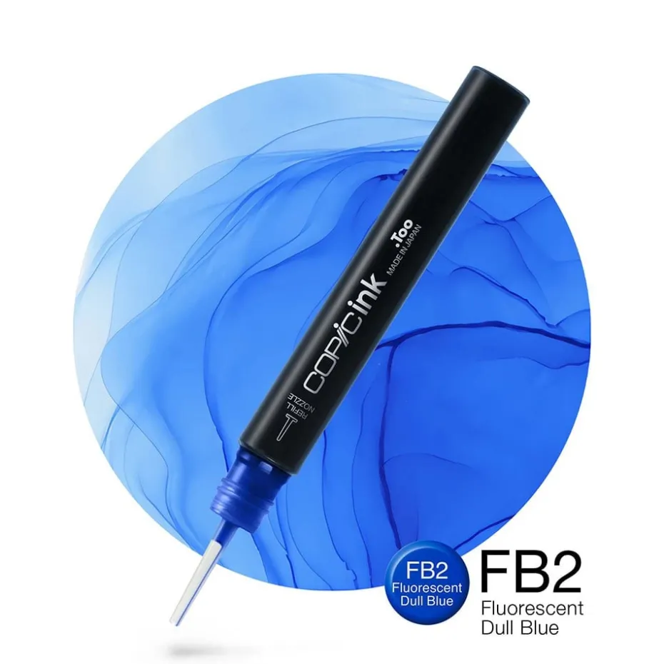 Copic Ink 12ml – FB2 Fluorescent Dull Blue
