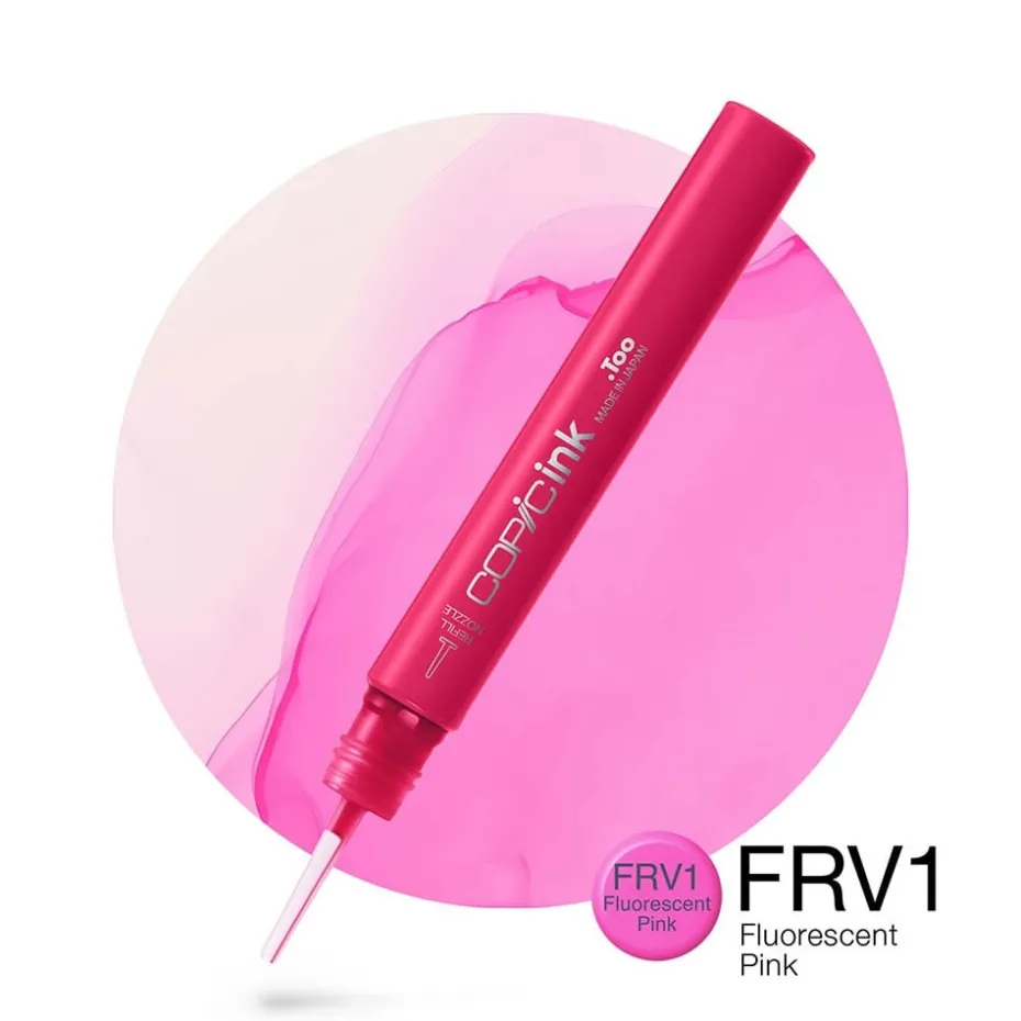 Copic Ink 12ml – FRV1 Fluorescent Pink