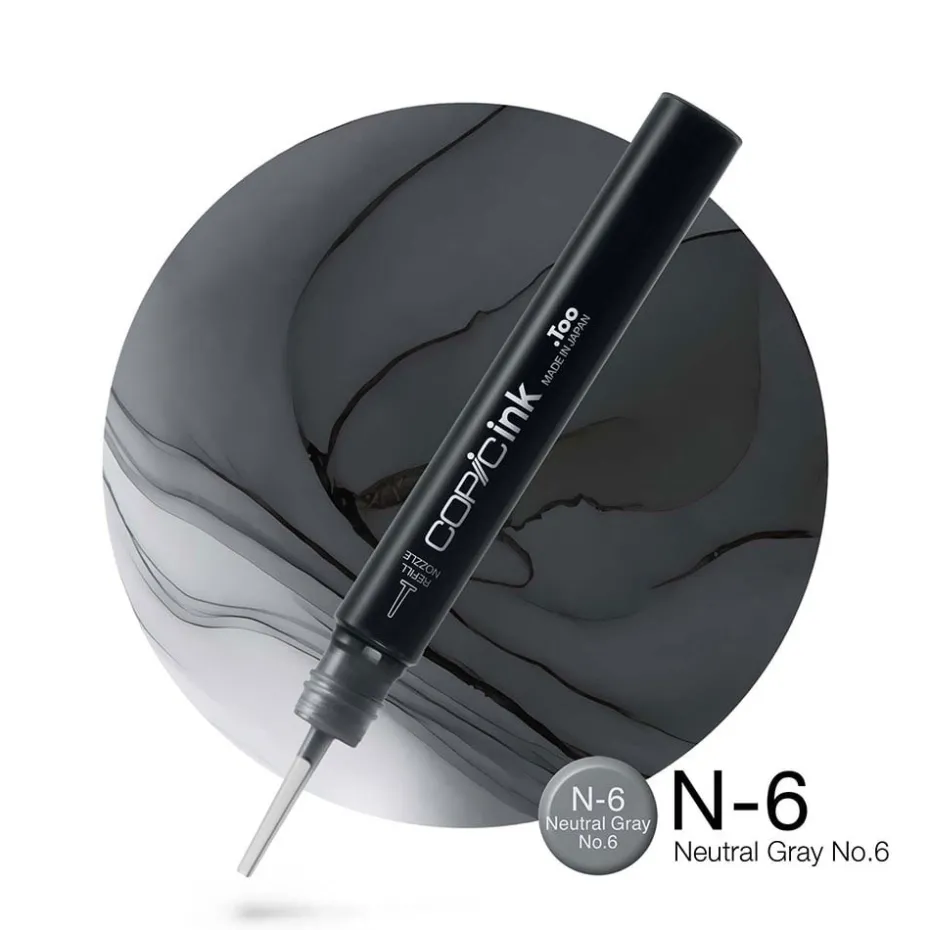 Copic Ink 12ml – N6 Neutral Gray No.6