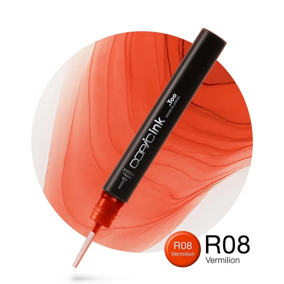 Copic Ink 12ml – R08 Vermilion