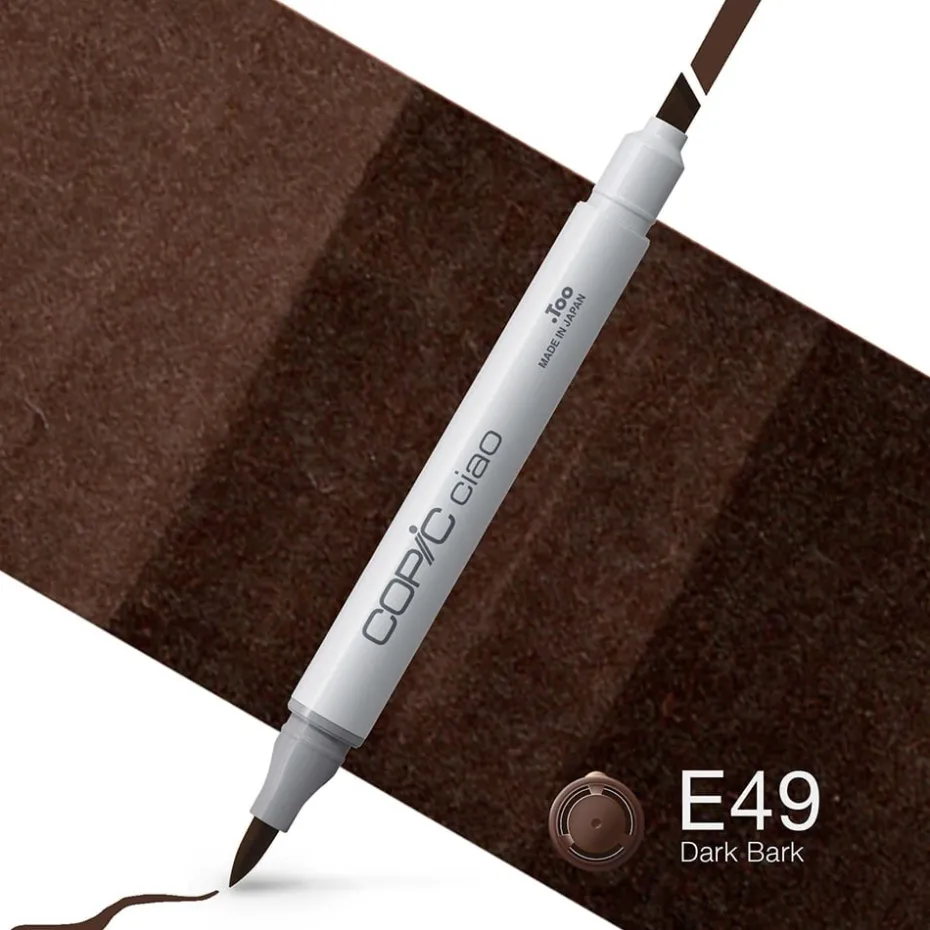 Copic Marker Ciao – E49 Dark Bark