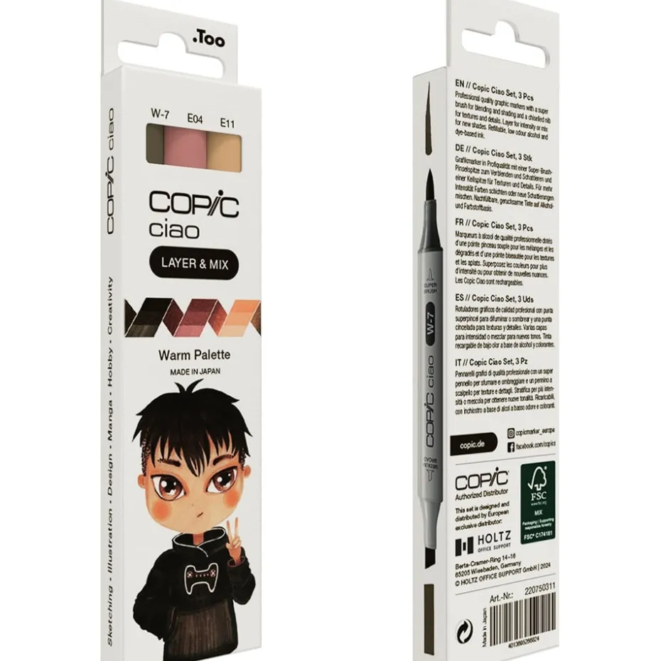 Copic Marker Ciao – Layer & Mix Set – 3stk – Warm