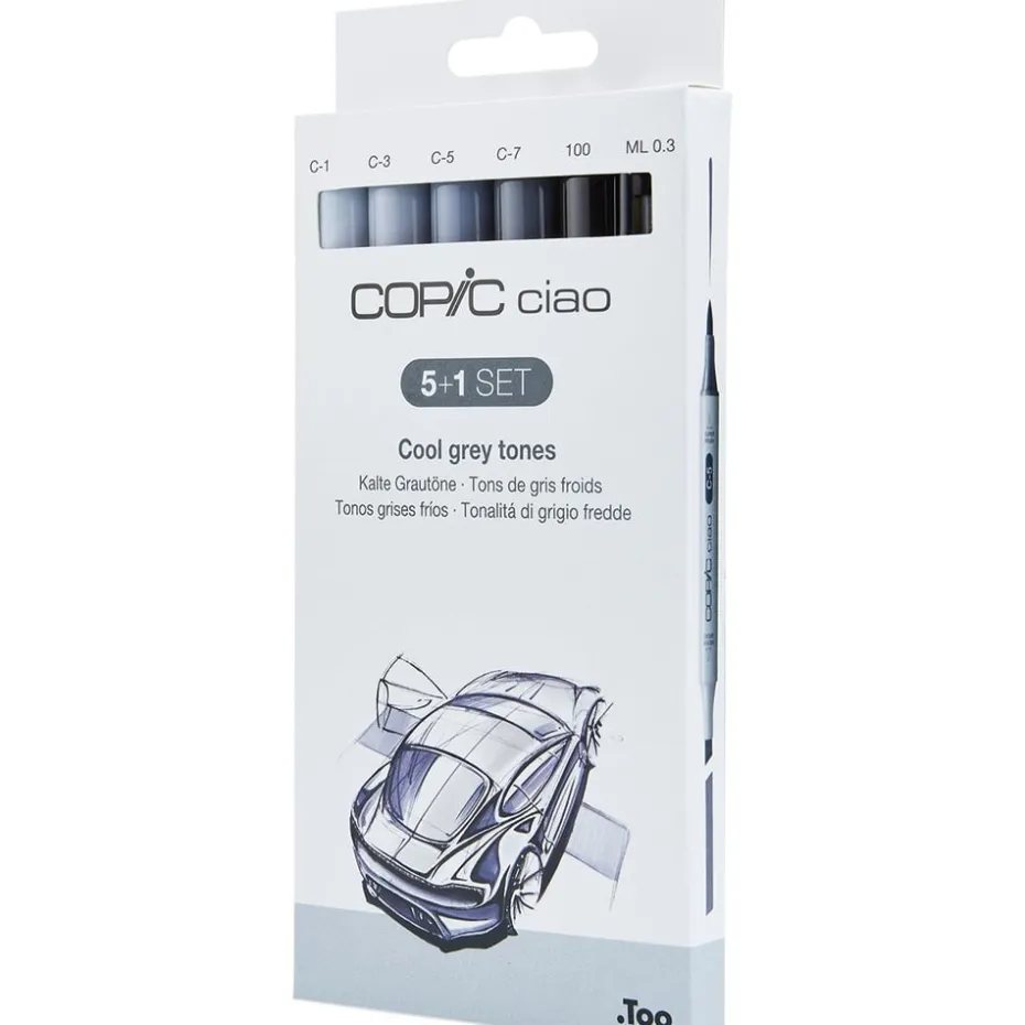 Copic Marker Ciao 5+1 Sett – Cool Grey Tones