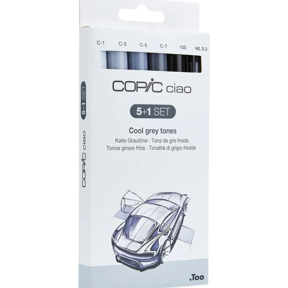 Copic Marker Ciao 5+1 Sett – Cool Grey Tones