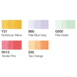 Copic Marker Ciao 5+1 Sett – Pastels