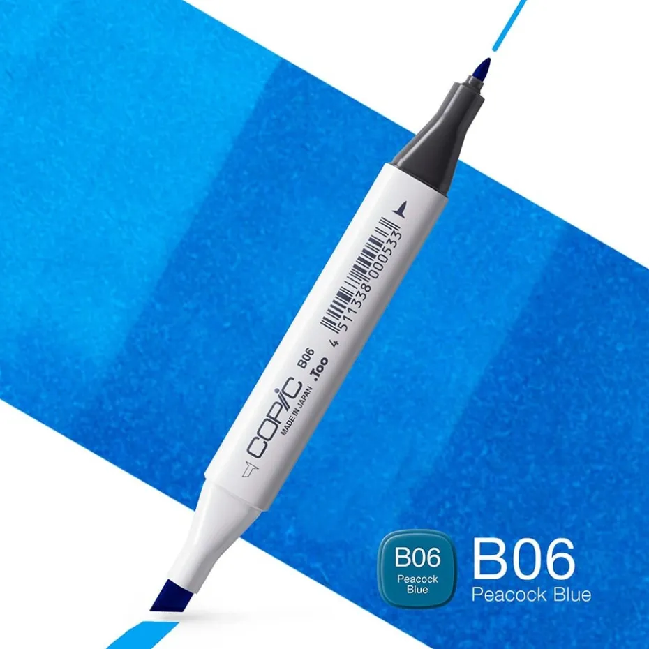 Copic Marker Classic – B06 Peacock Blue