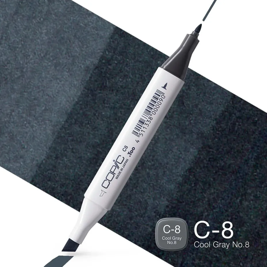 Copic Marker Classic – C8 Cool Gray No.8