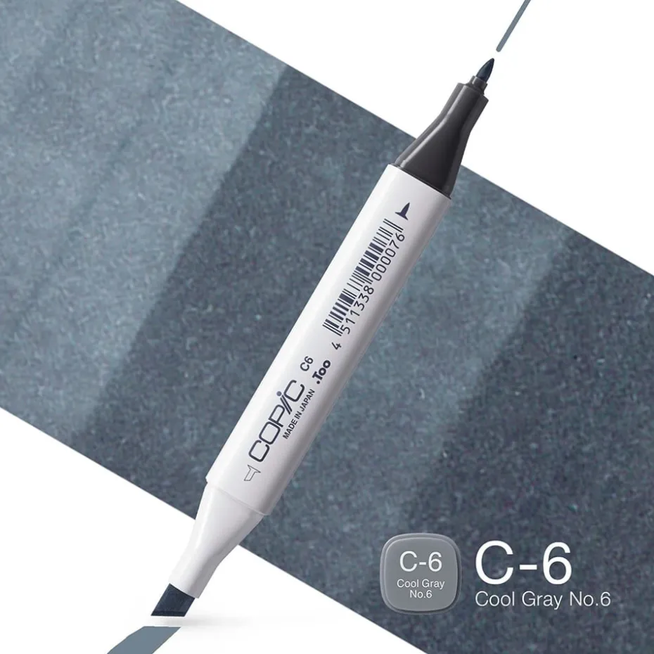 Copic Marker Classic – C6 Cool Gray No.6