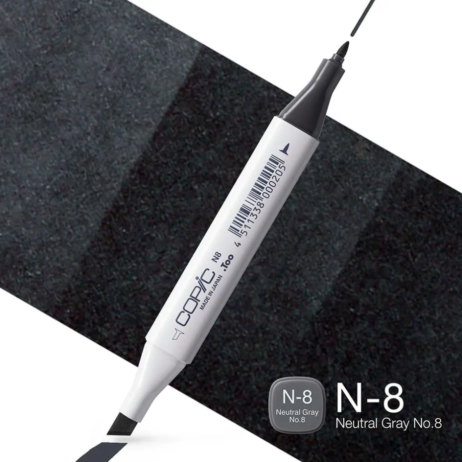 Copic Marker Classic – N8 Neutral Gray No.8