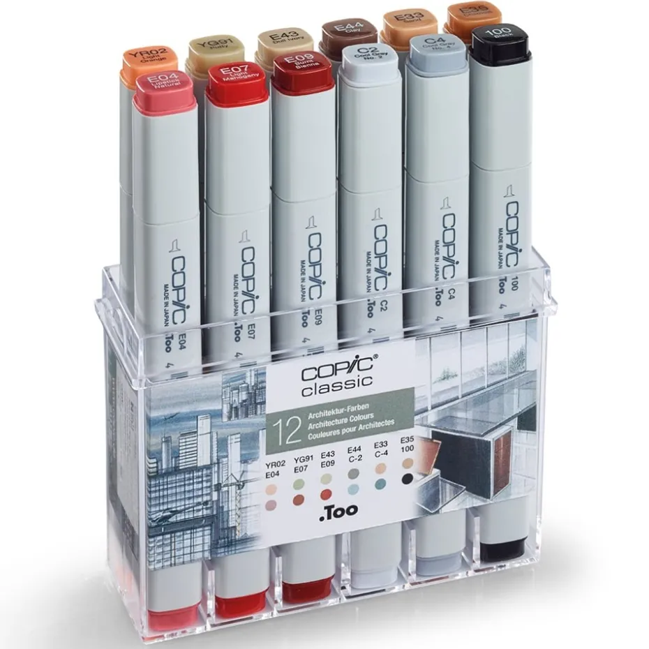 Copic Marker Classic Sett – 12stk – Architecture